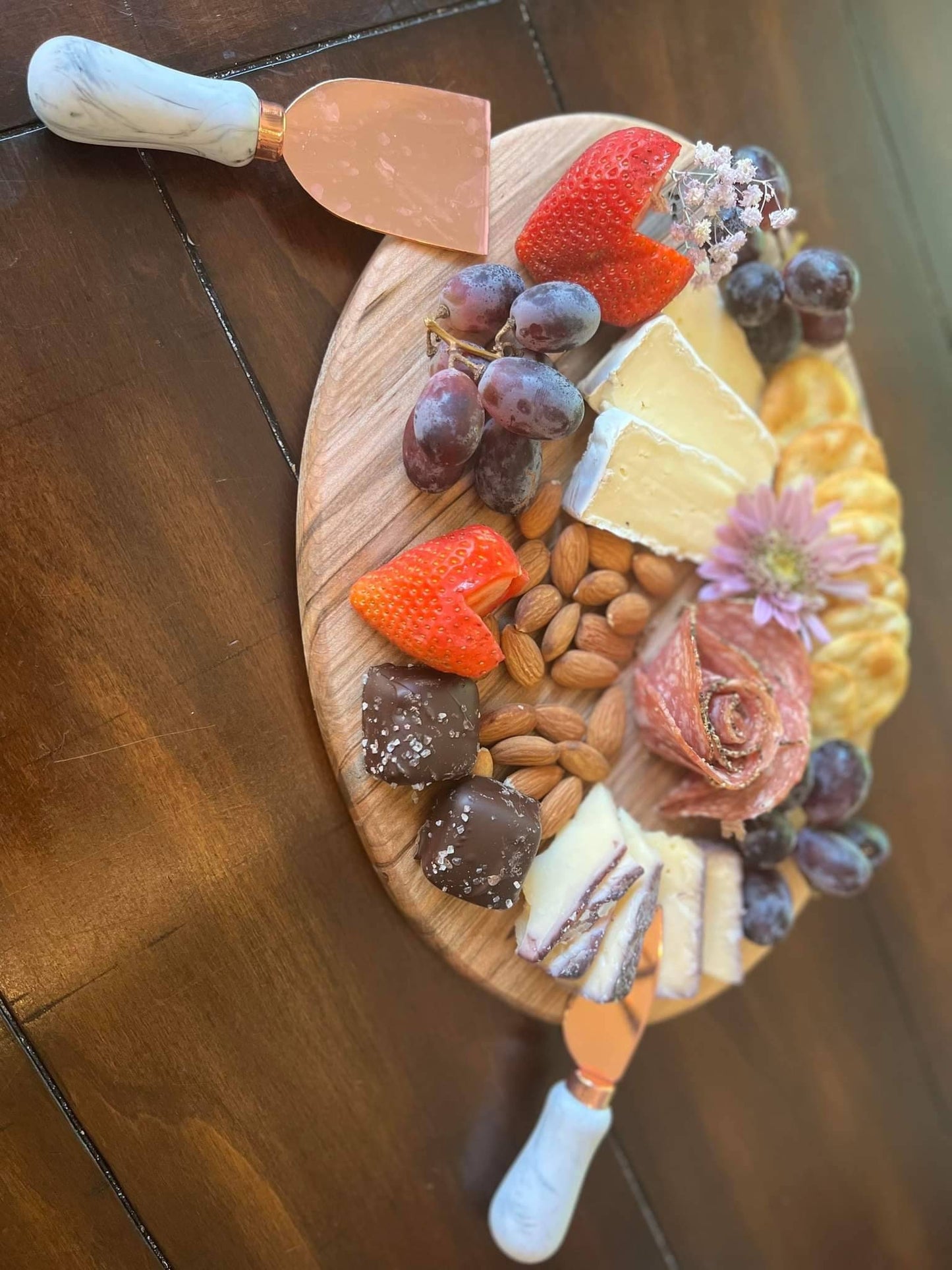Charcuterie Board - Cheese Board - Cutting Board - Entertaining - Decor - Ambrosia Maple - Hardwood - Handmade - Distinctive and Unique