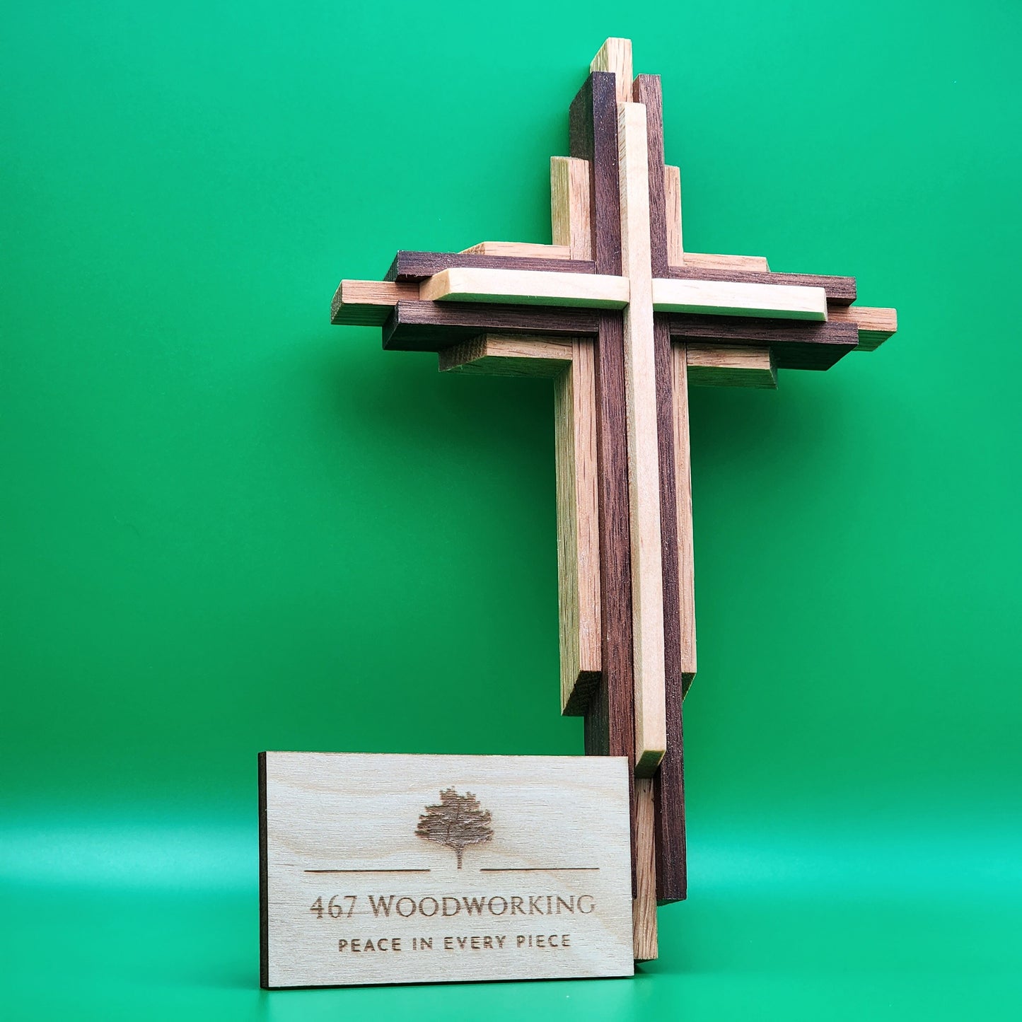 Small Layered Wall Cross