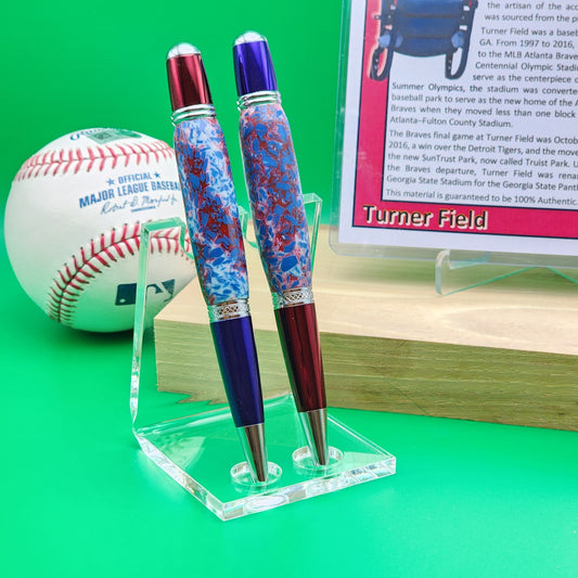 Atlanta Braves Pen | Turner Field Souvenir Pen | Turner Field Seat Pen | Baseball | Collectible | MLB | Handcrafted Pen | Braves Fan Gift
