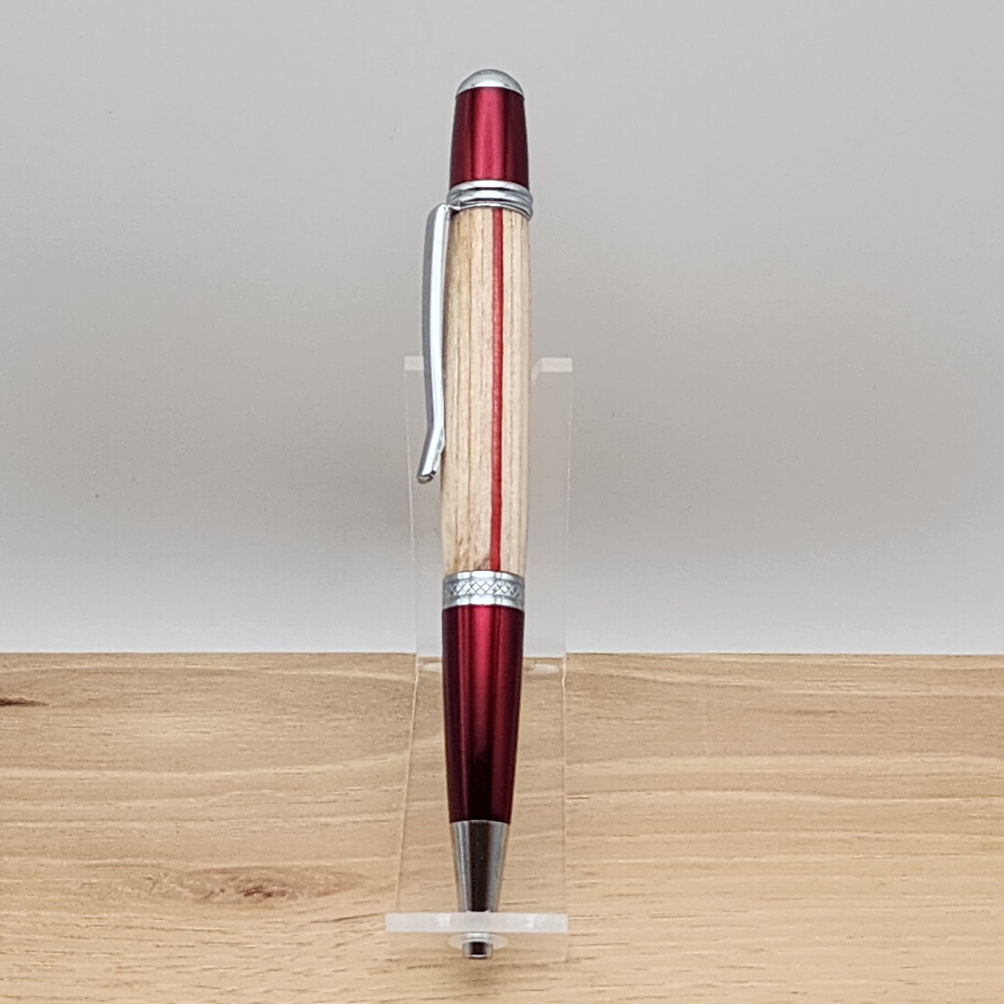 Thin Red Line Pen – Spectraply Twist Pen for Nurses & First Responders Handcrafted Pen · Nurse Gift · Promotion or Graduation Gift