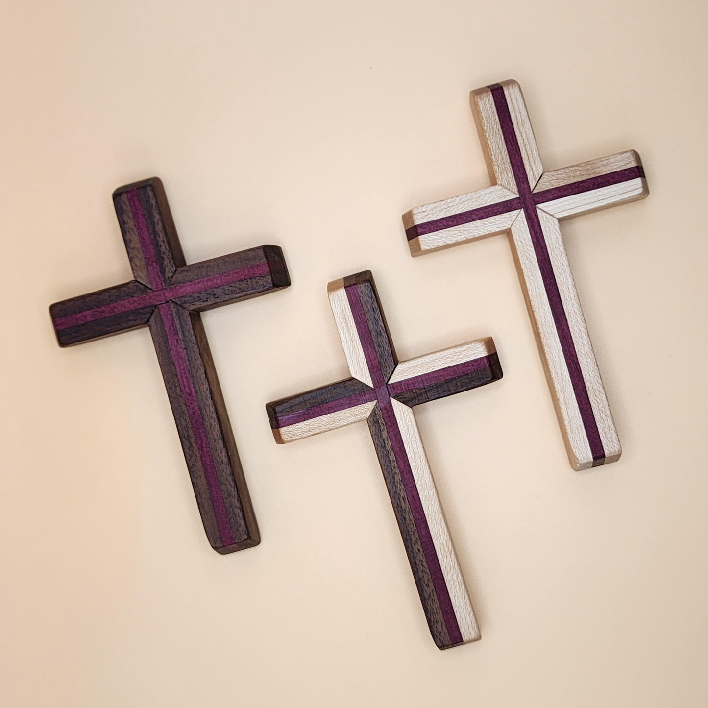 Thinline Cross | Decorative | Handmade | Housewarming Gift | Church | Baptism Gift | Walnut | Maple | Oak | Wenge | Purpleheart