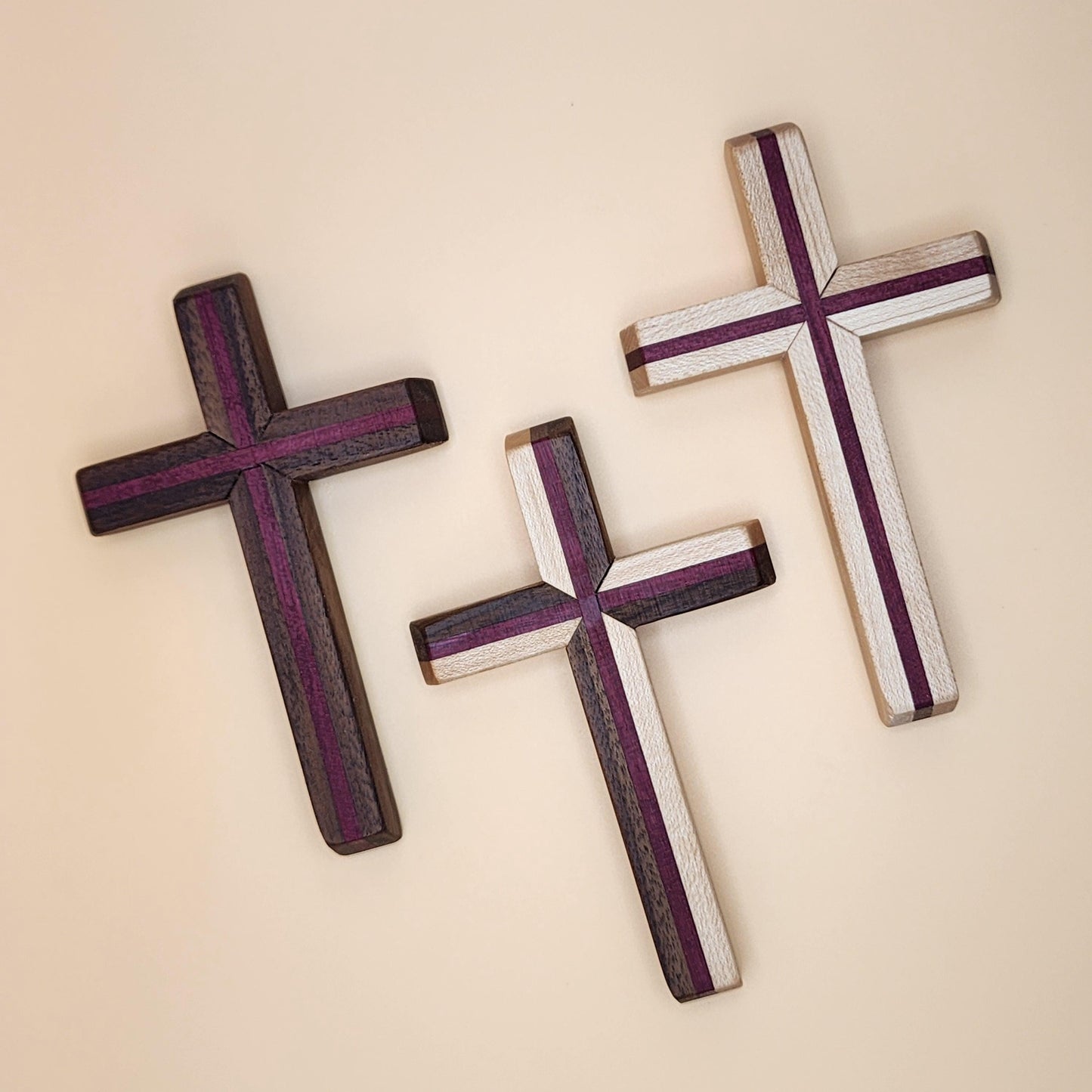 Thinline Cross | Decorative | Handmade | Housewarming Gift | Church | Baptism Gift | Walnut | Maple | Oak | Wenge | Purpleheart