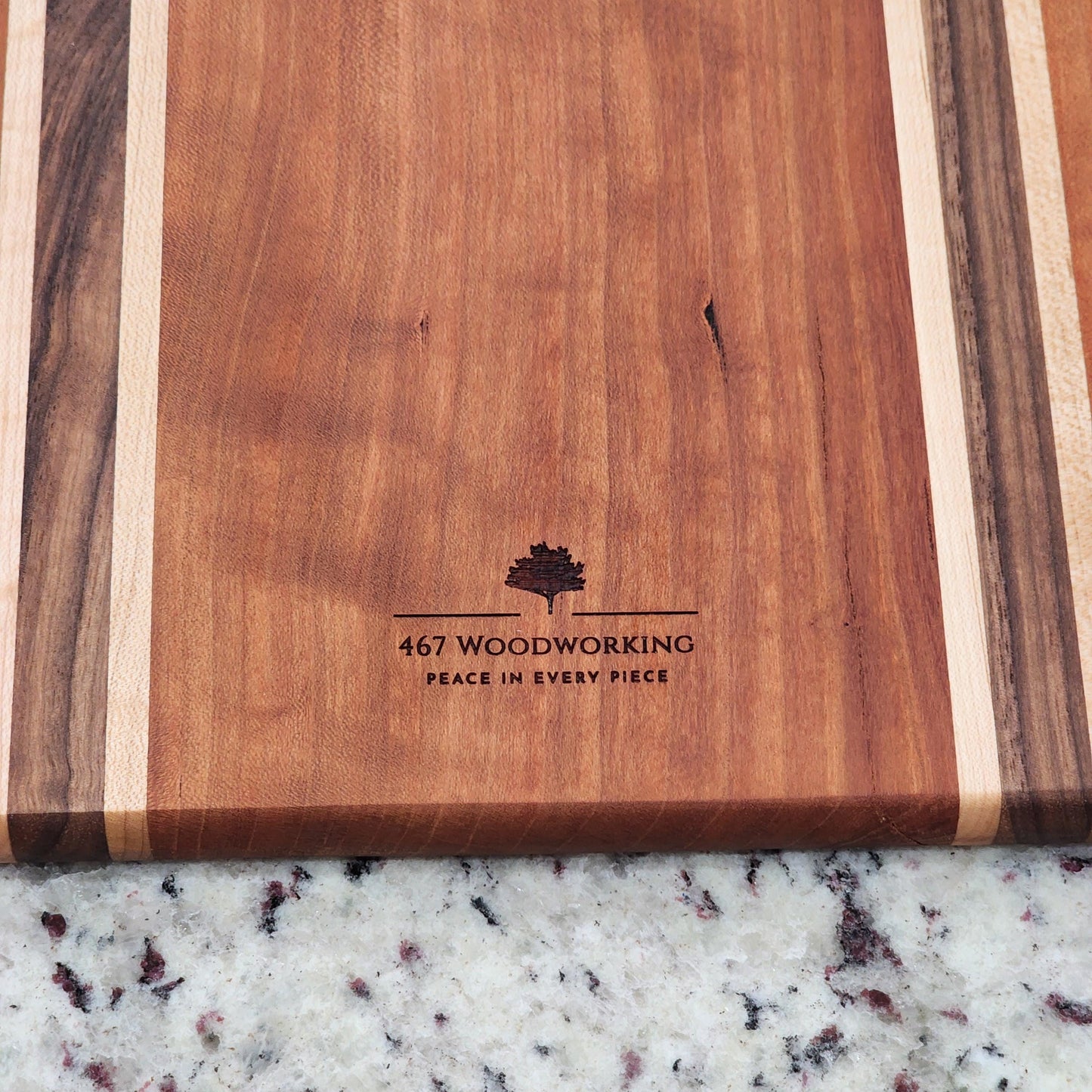 Cherry Cutting Board · Maple & Walnut Accents · Handmade in Tennessee · Chef Gift · Heirloom Kitchen Art