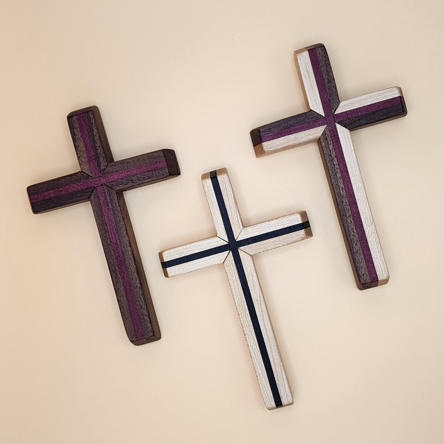 Thinline Cross | Decorative | Handmade | Housewarming Gift | Church | Baptism Gift | Walnut | Maple | Oak | Wenge | Purpleheart