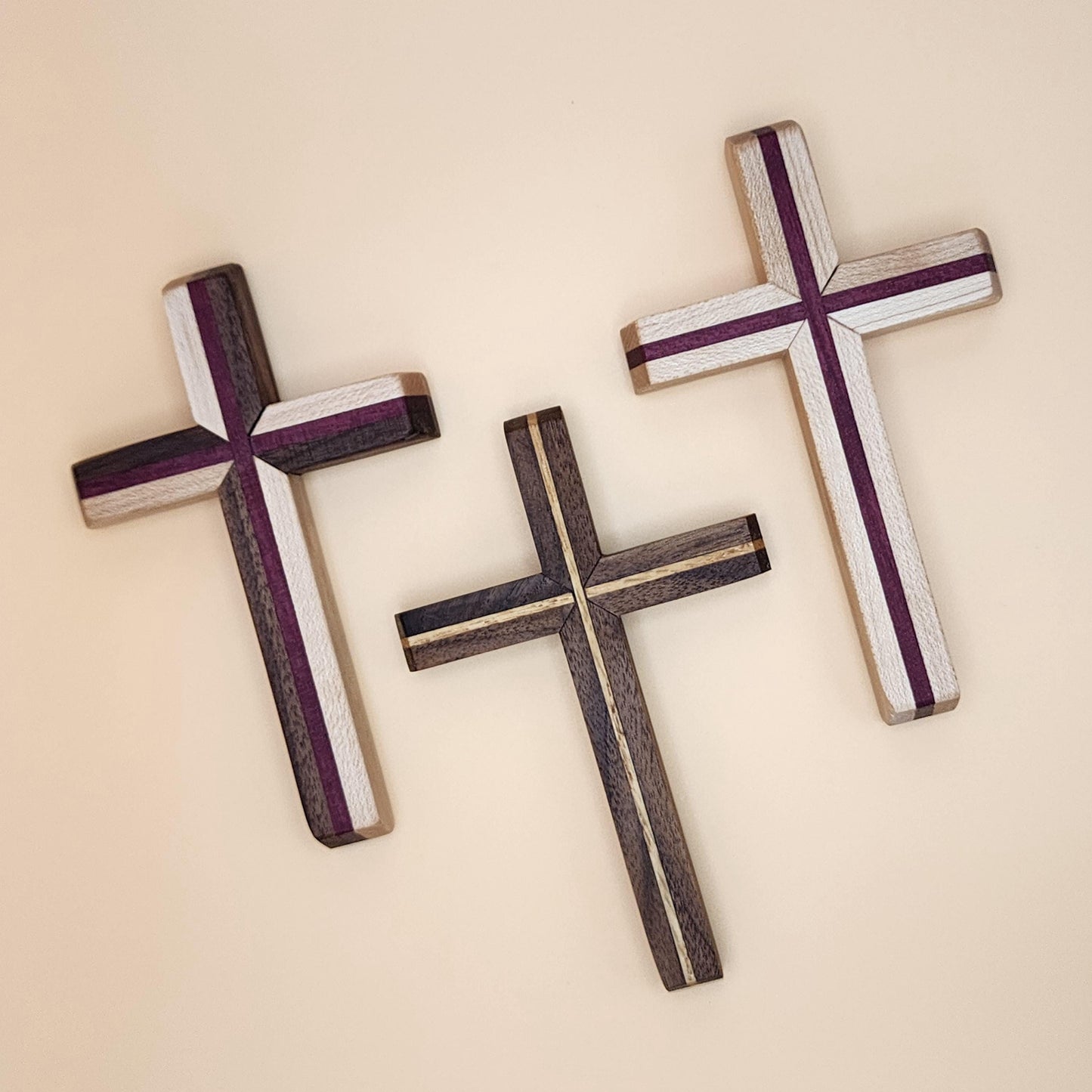 Thinline Cross | Decorative | Handmade | Housewarming Gift | Church | Baptism Gift | Walnut | Maple | Oak | Wenge | Purpleheart
