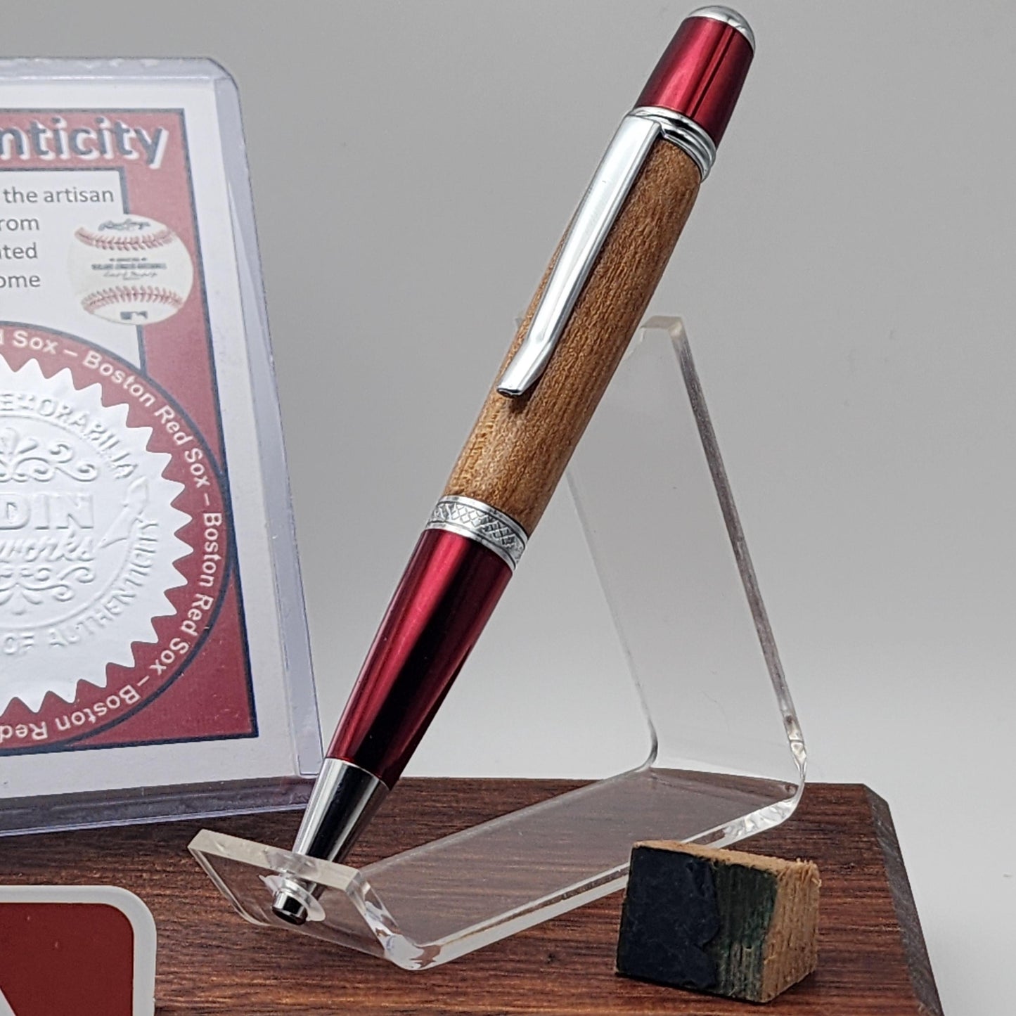 Boston Red Sox Pen | Fenway Park Wooden Seat Souvenir Pen | Fenway Park | Baseball | Collectible | MLB | Handcrafted | Red Sox Fan Gift