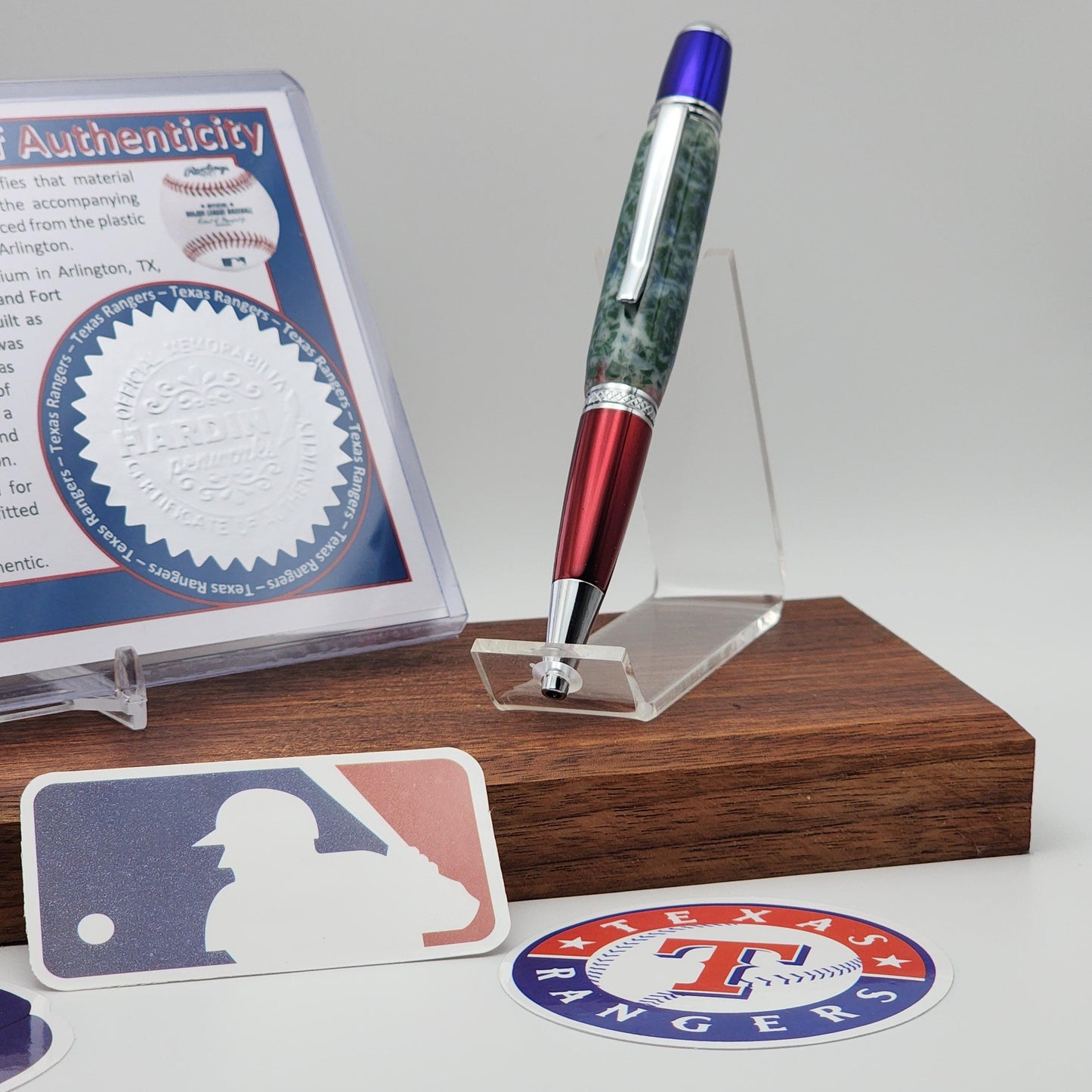 Texas Rangers Pen | Globe Life Park Seat Pen | Baseball | Collectible | MLB | Handcrafted | Rangers Fan Gift