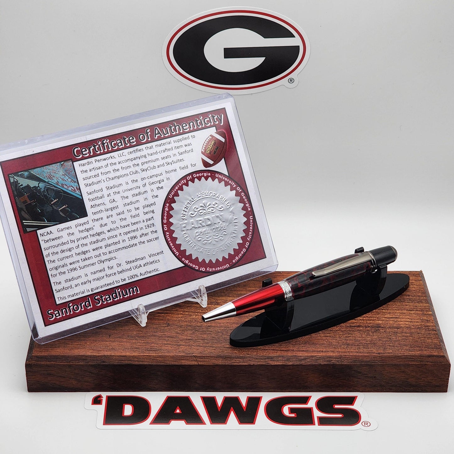 University of Georgia Pen | Sanford Stadium Plastic Seat Souvenir Pen | College Football | Collectible | NCAA | SEC | Bulldogs Fan Gift