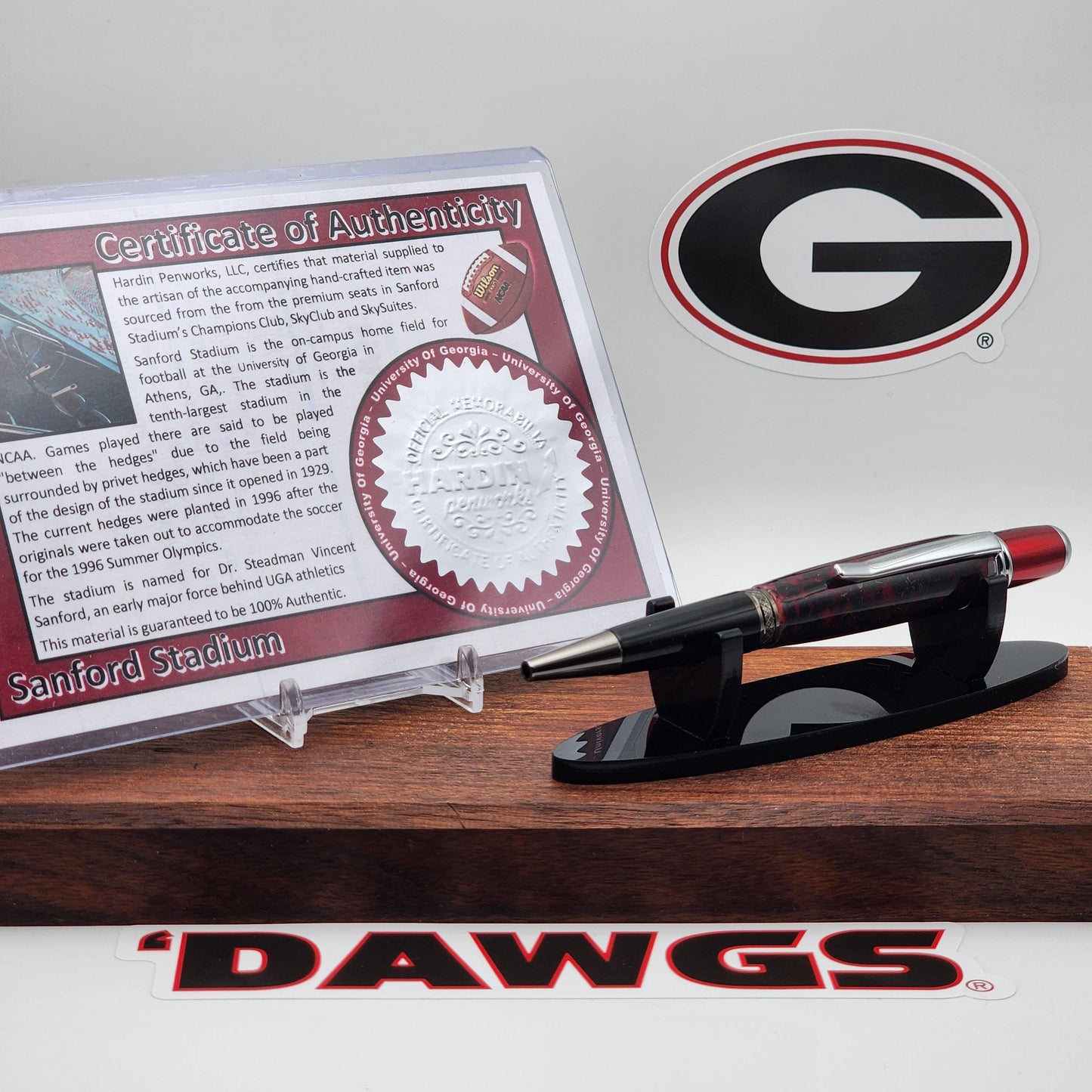 University of Georgia Pen | Sanford Stadium Plastic Seat Souvenir Pen | College Football | Collectible | NCAA | SEC | Bulldogs Fan Gift