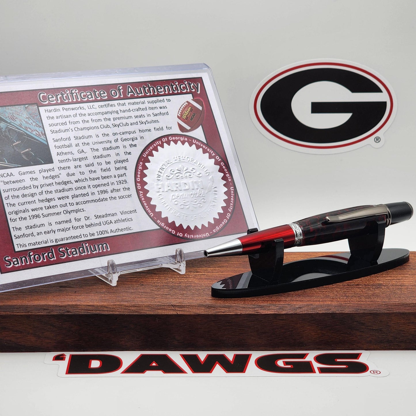 University of Georgia Pen | Sanford Stadium Plastic Seat Souvenir Pen | College Football | Collectible | NCAA | SEC | Bulldogs Fan Gift