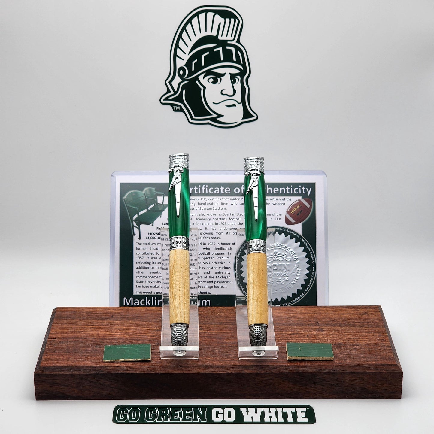 Michigan State University | Macklin Stadium Souvenir Football Kit Pen | Stadium Seat Pen | Collectible | NCAA | Spartans Fan Gift