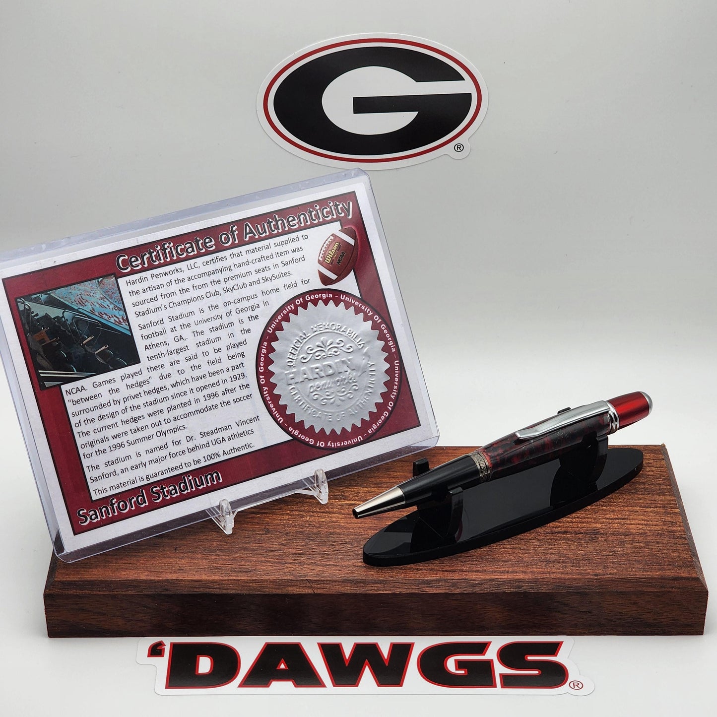 University of Georgia Pen | Sanford Stadium Plastic Seat Souvenir Pen | College Football | Collectible | NCAA | SEC | Bulldogs Fan Gift