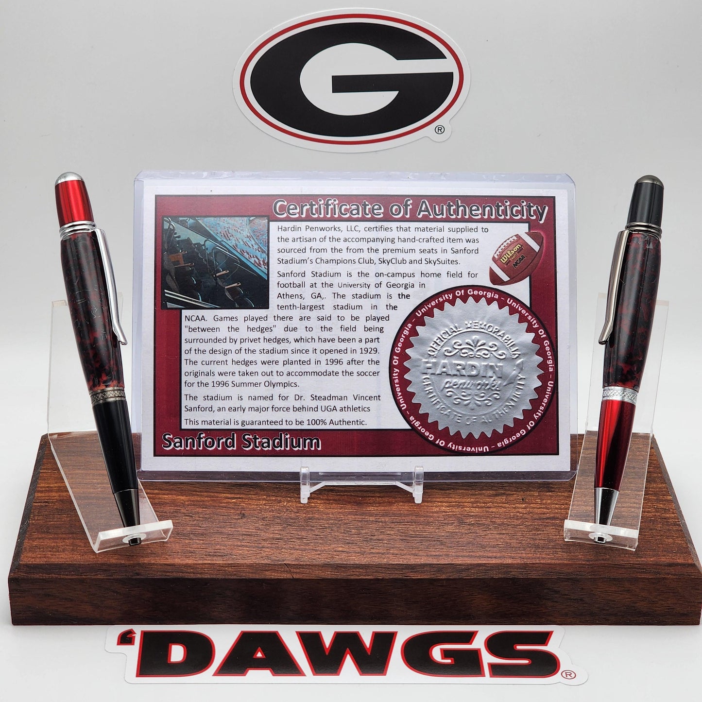 University of Georgia Pen | Sanford Stadium Plastic Seat Souvenir Pen | College Football | Collectible | NCAA | SEC | Bulldogs Fan Gift