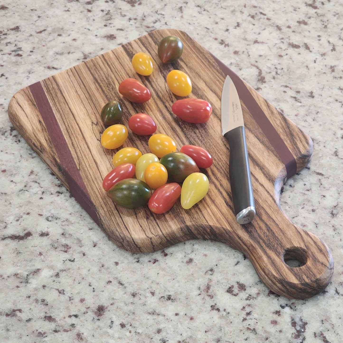 Zebrawood & Purpleheart Cutting Board | Handmade | Hardwood | Kitchen Decor | Home Cooking | Chef Gift | Housewarming Gift | Wedding Gift
