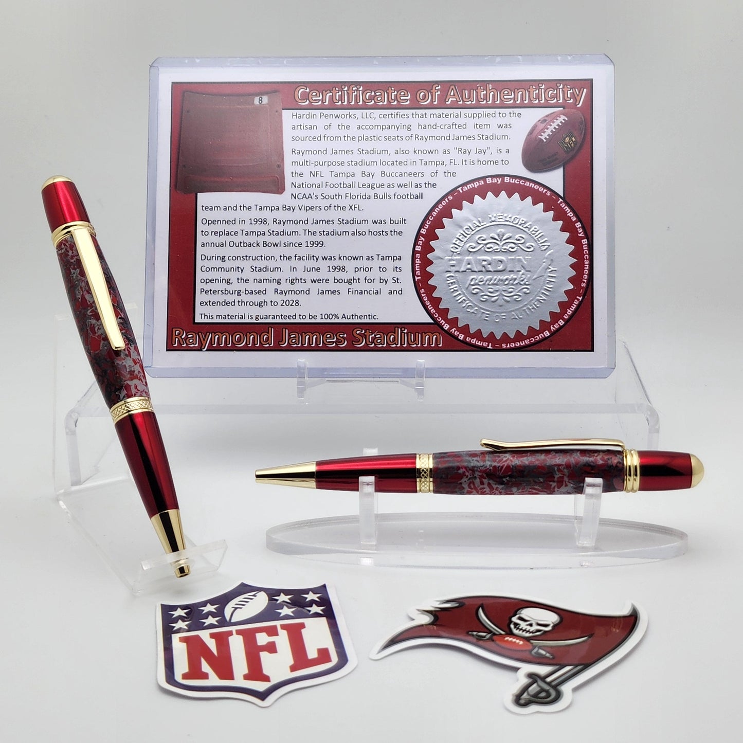 Tampa Bay Buccaneers | Raymond James Stadium Souvenir Pen | NFL | Collectible | Handcrafted | Buccaneers Fan Gift | NFC South