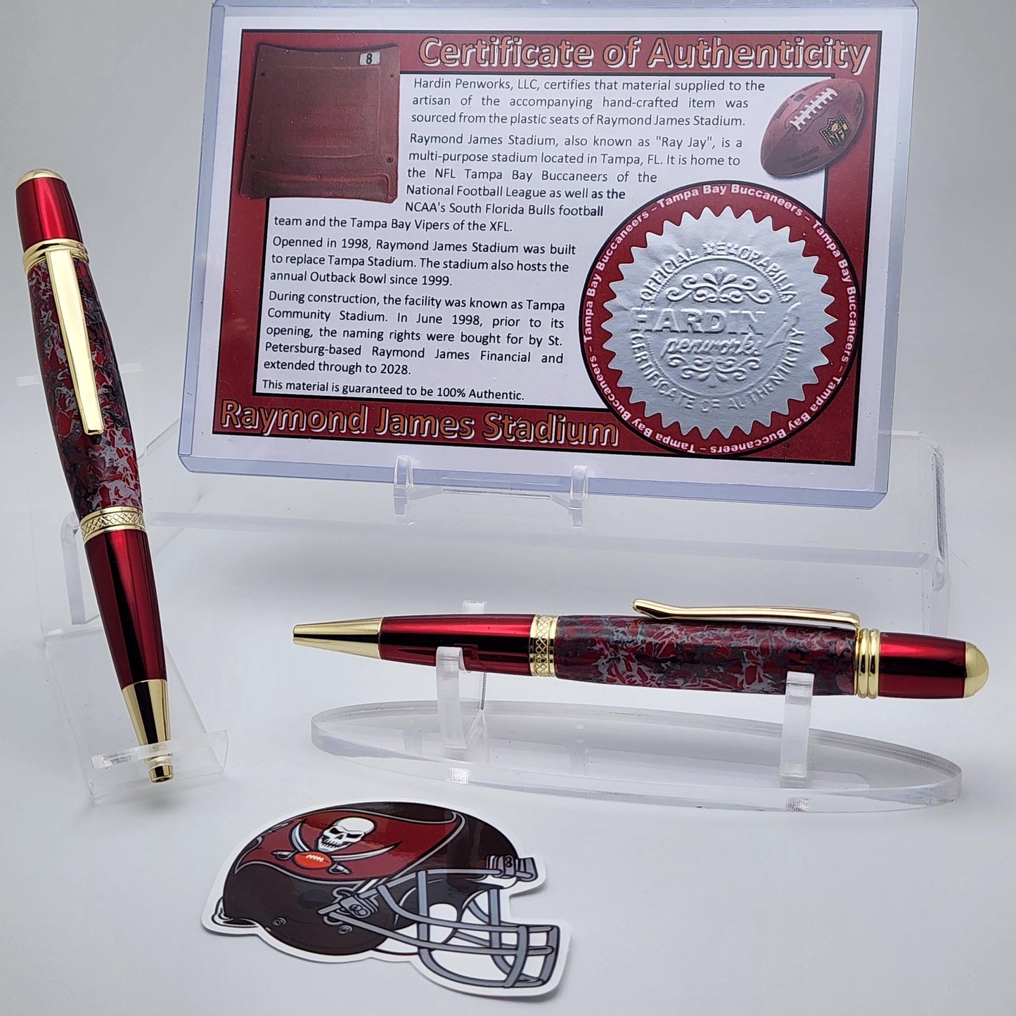 Tampa Bay Buccaneers | Raymond James Stadium Souvenir Pen | NFL | Collectible | Handcrafted | Buccaneers Fan Gift | NFC South
