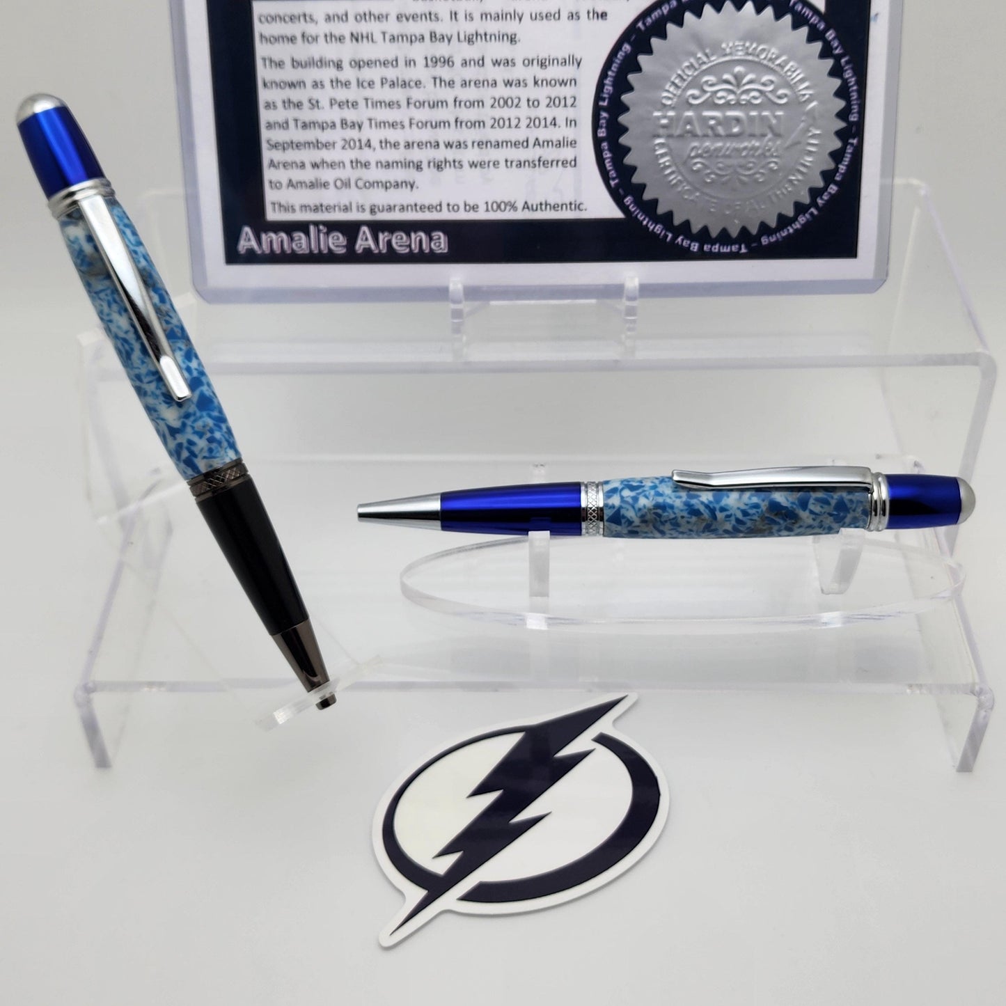 Tampa Bay Lightning | Amalie Arena Souvenir Hockey Pen | NHL | Collectible | Handcrafted | Lightning Fan Gift | Eastern Conference