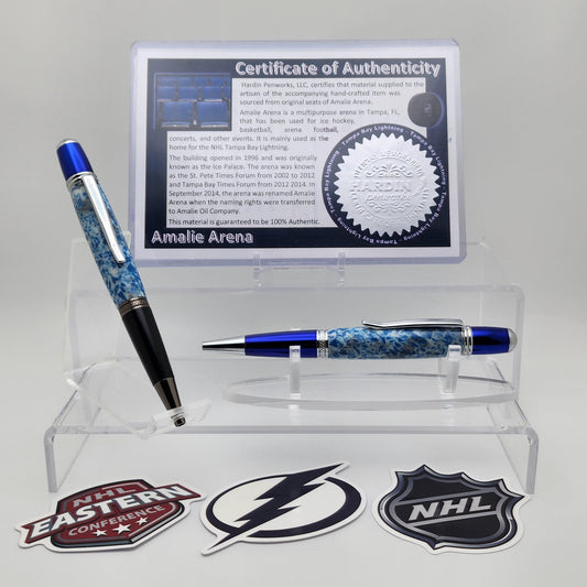 Tampa Bay Lightning | Amalie Arena Souvenir Hockey Pen | NHL | Collectible | Handcrafted | Lightning Fan Gift | Eastern Conference