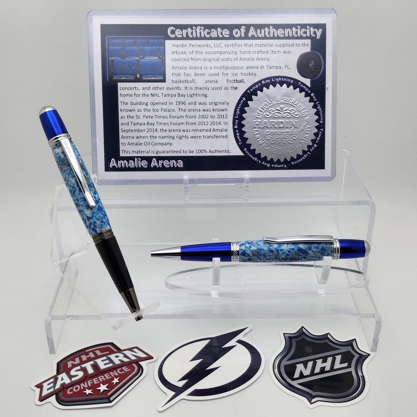Tampa Bay Lightning | Amalie Arena Souvenir Hockey Pen | NHL | Collectible | Handcrafted | Lightning Fan Gift | Eastern Conference