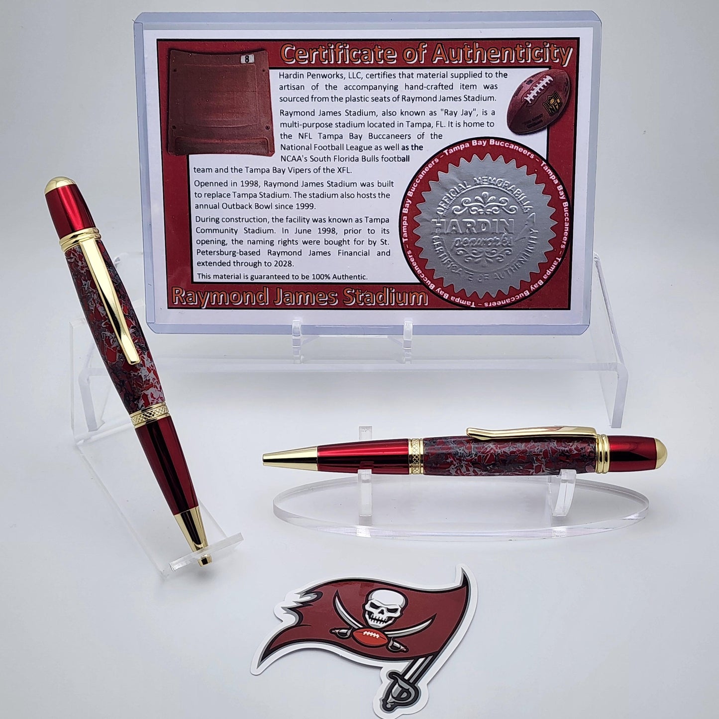 Tampa Bay Buccaneers | Raymond James Stadium Souvenir Pen | NFL | Collectible | Handcrafted | Buccaneers Fan Gift | NFC South