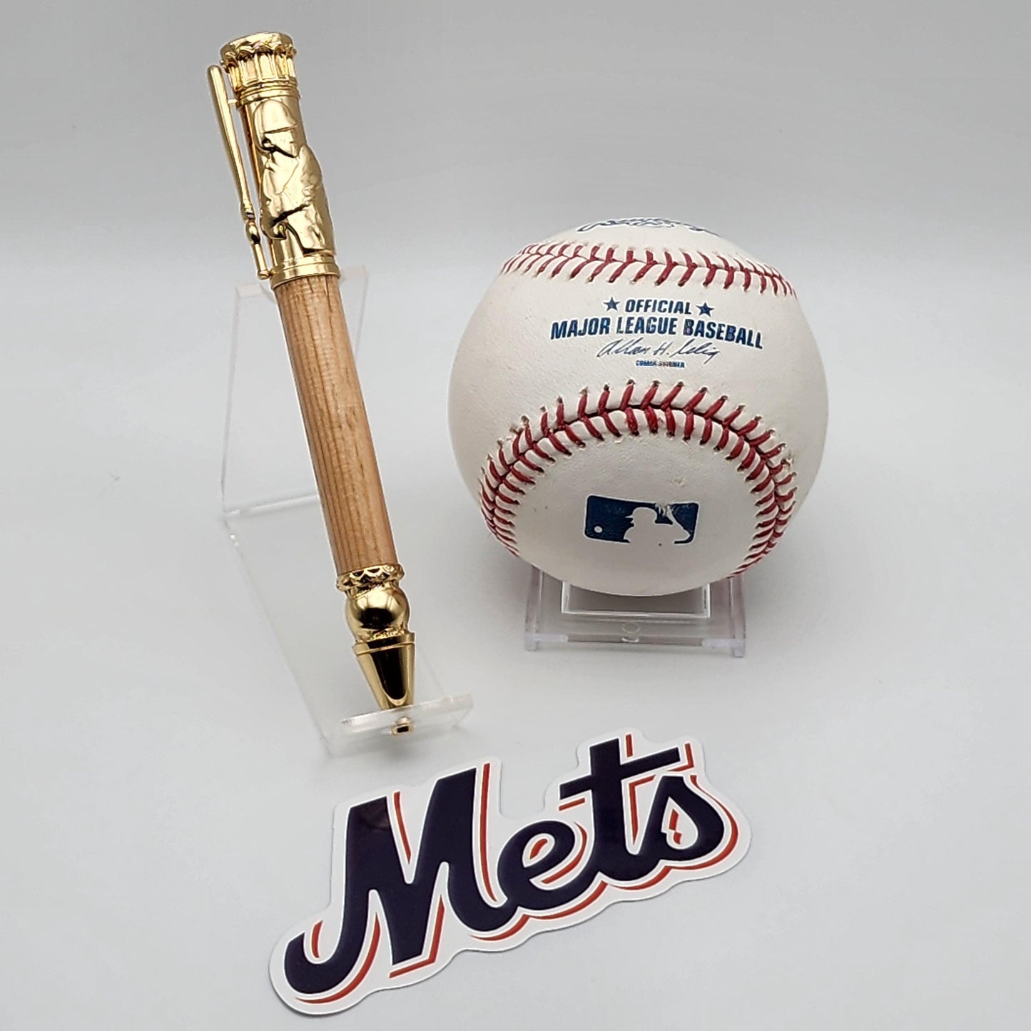New York Mets Pen – Made from Shea Stadium Seating · Baseball Kit Bolt-Action Pen · MLB Collectible · Mets Fan Gift
