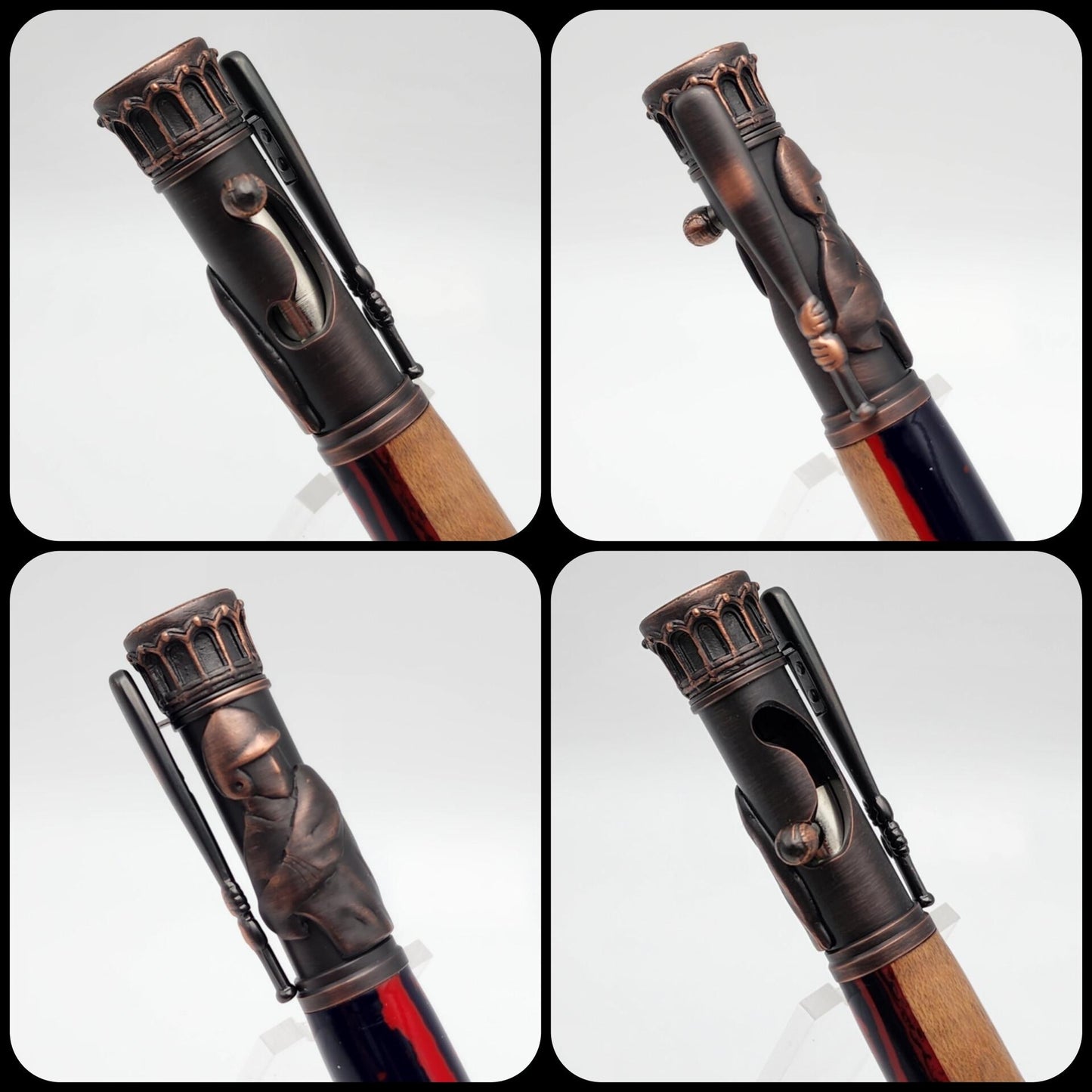 Boston Red Sox Baseball Kit Pen | Fenway Park Hybrid Resin-Wood Souvenir | Fenway Park | Collectible | MLB | Handcrafted | Red Sox Fan Gift