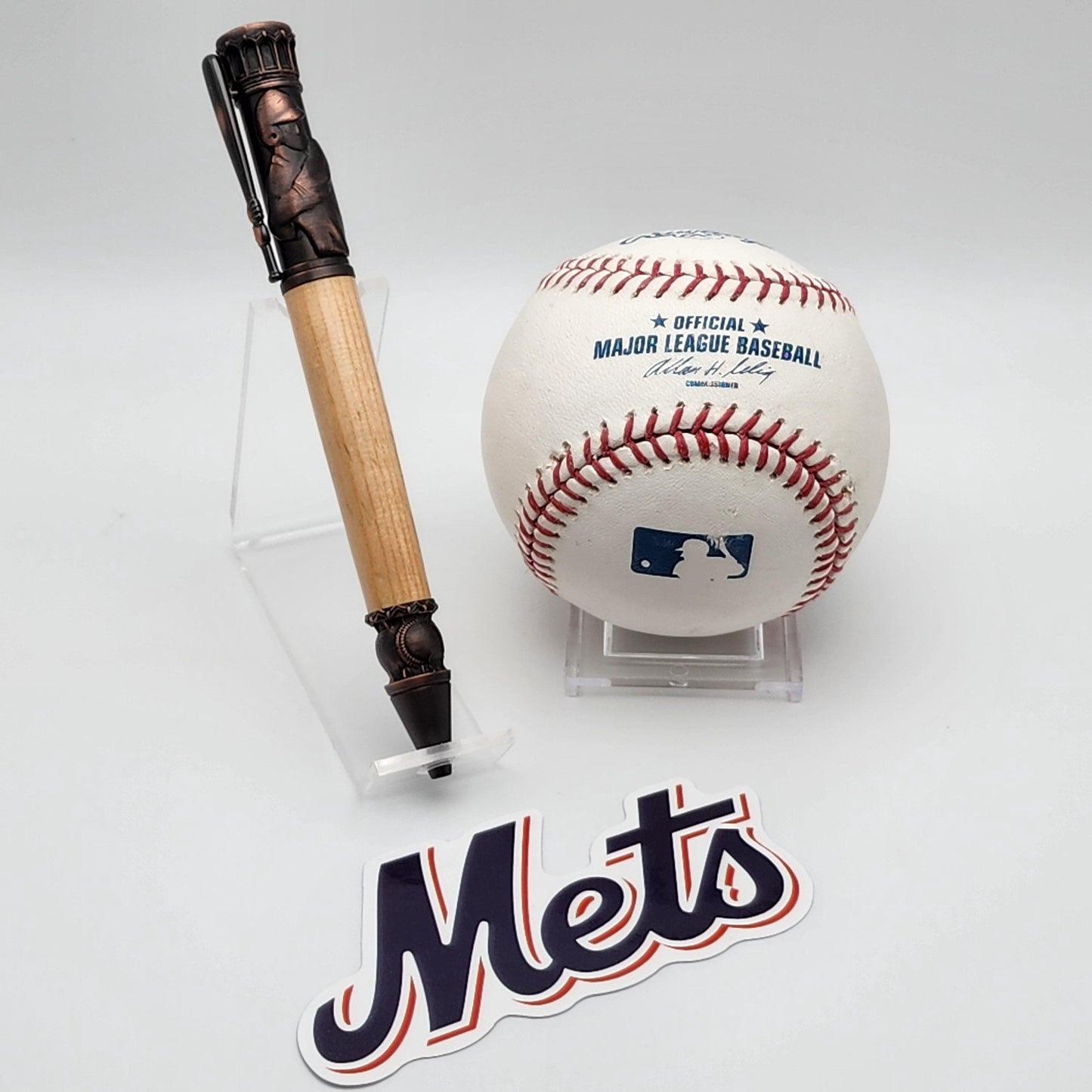 New York Mets Pen – Made from Shea Stadium Seating · Baseball Kit Bolt-Action Pen · MLB Collectible · Mets Fan Gift