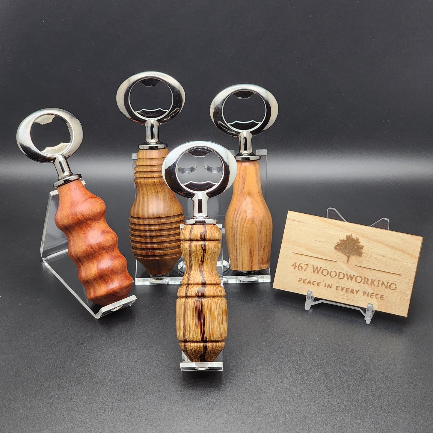 Gunmetal Bottle Opener - Pau Rosa