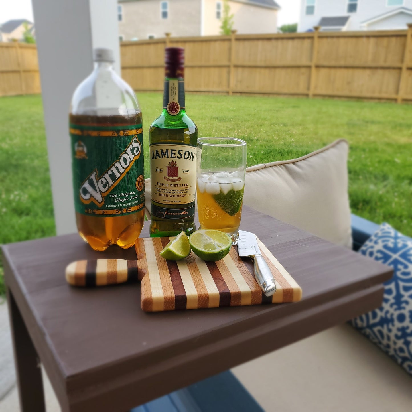 The "Neapolitan" Bar Board | Handmade Cutting Board | Hardwood Cutting Board | Handled Cutting Board | Walnut | Oak | Maple | Jatoba