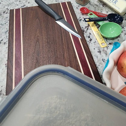 Cutting Board | Handmade | Walnut | Maple | Purpleheart | Kitchen Decor | Home Cook | Wedding Gift | Chef Gift | Housewarming Gift