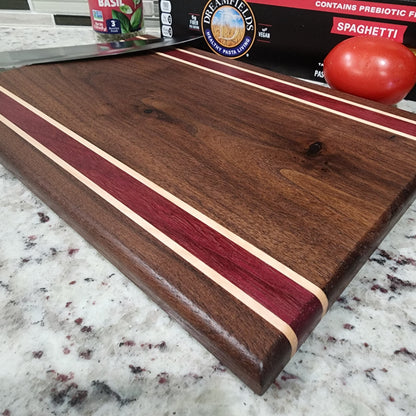 Cutting Board | Handmade | Walnut | Maple | Purpleheart | Kitchen Decor | Home Cook | Wedding Gift | Chef Gift | Housewarming Gift