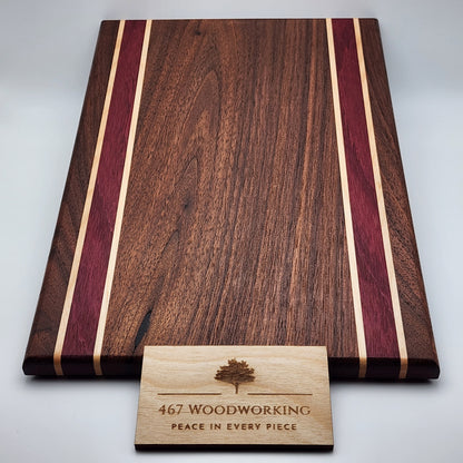 Cutting Board | Handmade | Walnut | Maple | Purpleheart | Kitchen Decor | Home Cook | Wedding Gift | Chef Gift | Housewarming Gift