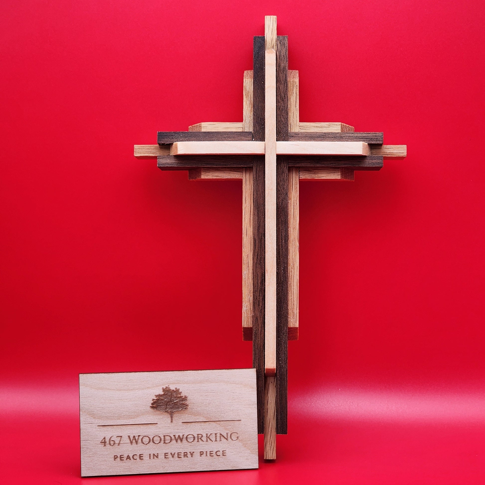 Small Layered Wall Cross