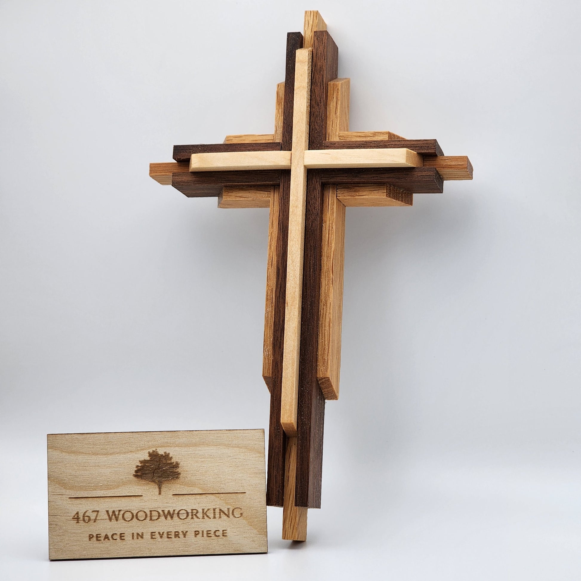 Small Layered Wall Cross