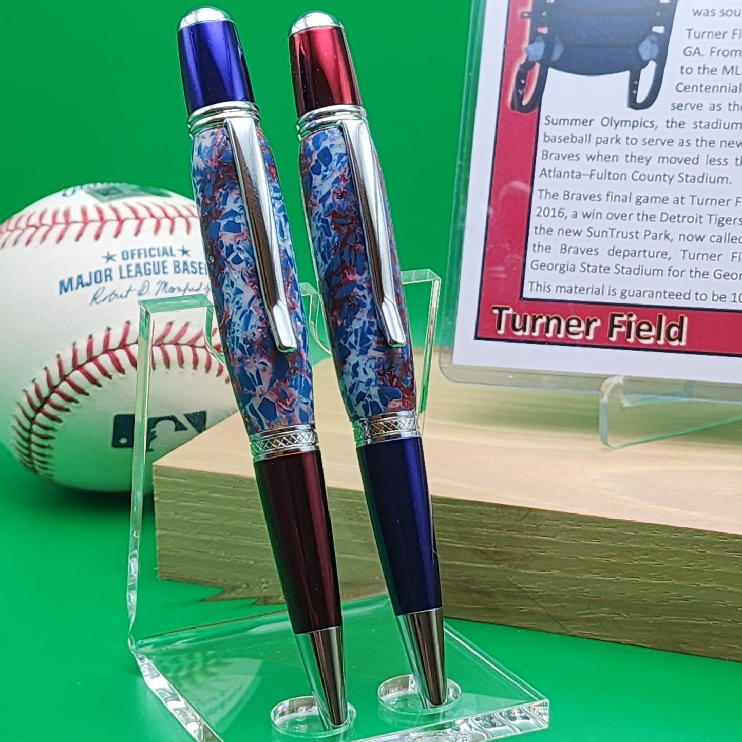 Atlanta Braves Pen | Turner Field Souvenir Pen | Turner Field Seat Pen | Baseball | Collectible | MLB | Handcrafted Pen | Braves Fan Gift