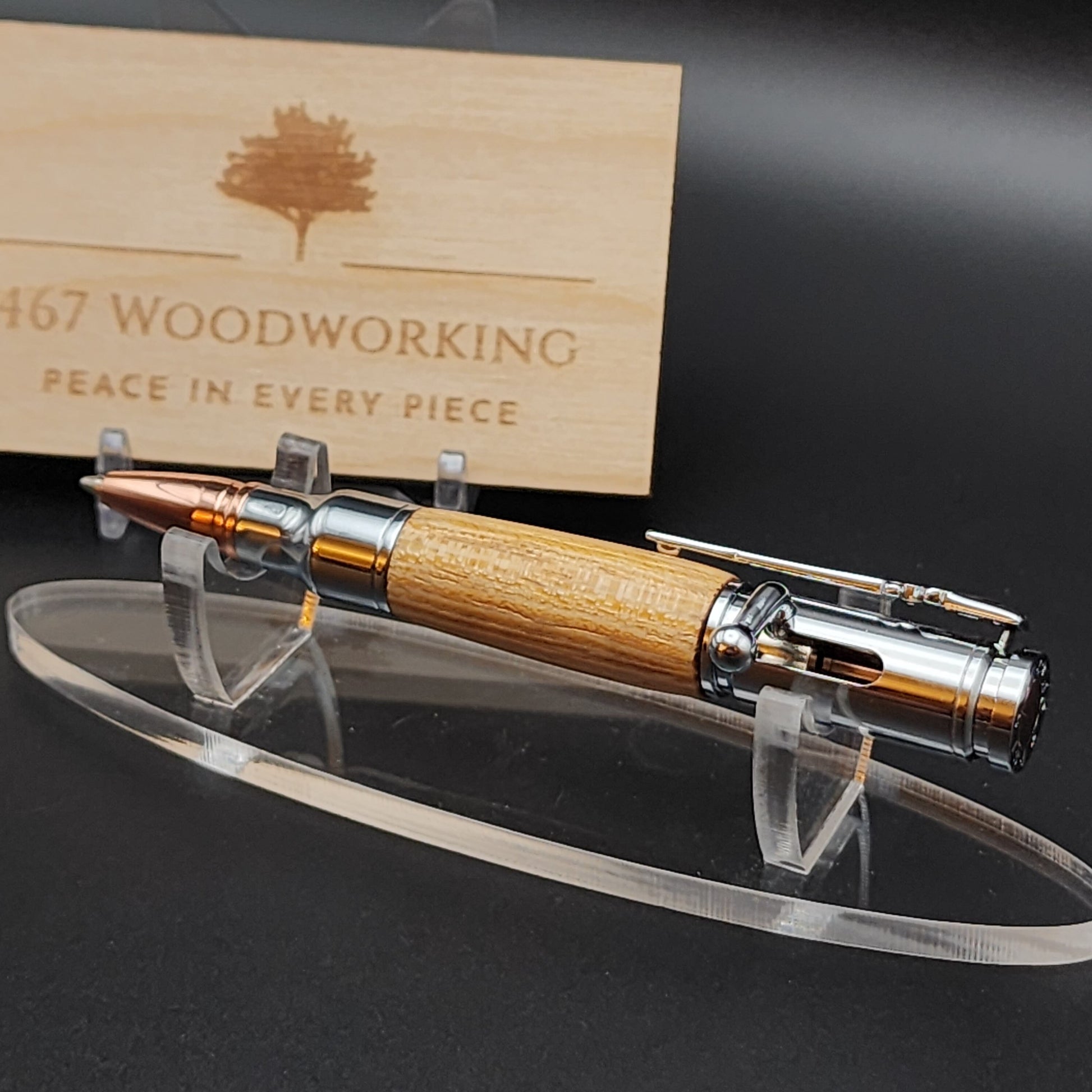 Mini 30 Caliber Bolt-Action Pen | Bullet Pen | Handmade Pen | Artisan Pen