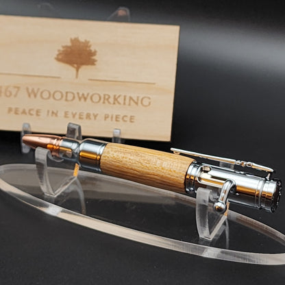 Mini 30 Caliber Bolt-Action Pen | Bullet Pen | Handmade Pen | Artisan Pen