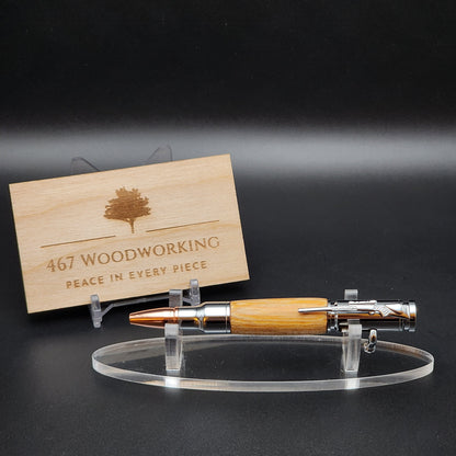 Mini 30 Caliber Bolt-Action Pen | Bullet Pen | Handmade Pen | Artisan Pen