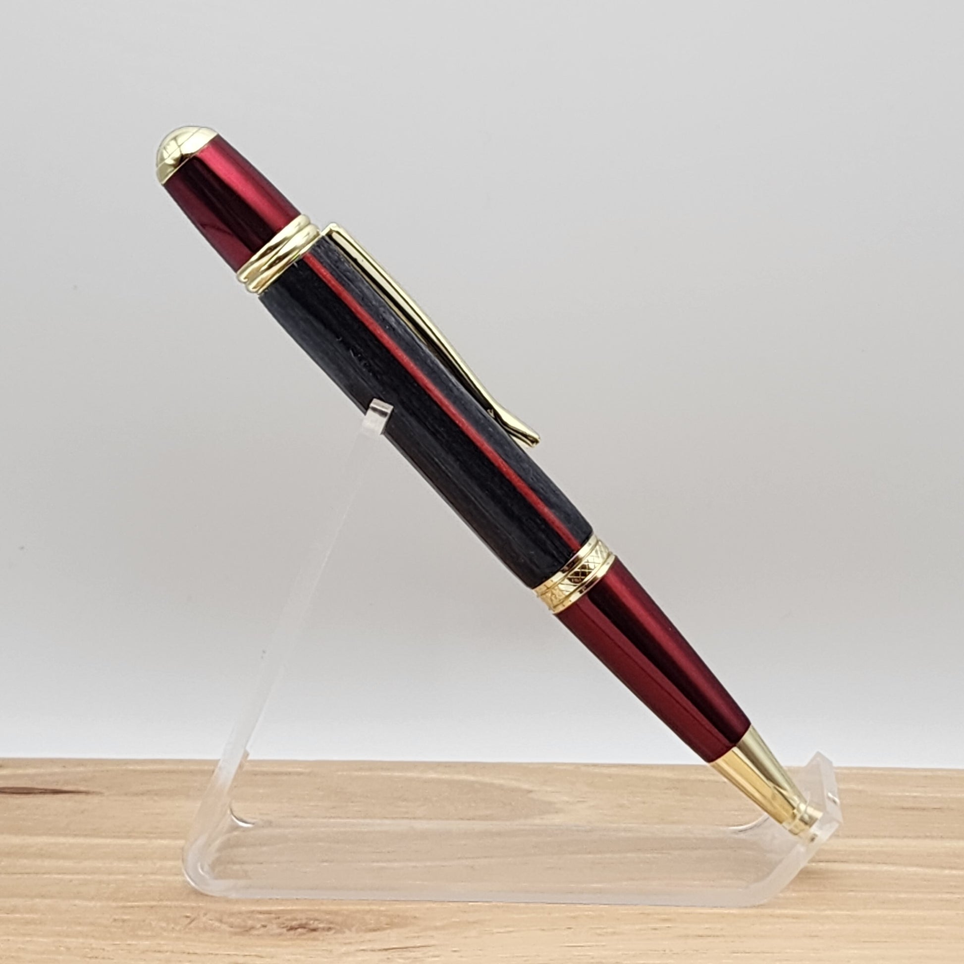 Thin Red Line Pen | Firefighter | Firefighter Gift | Turned Pen | Artisan Pen | Handcrafted