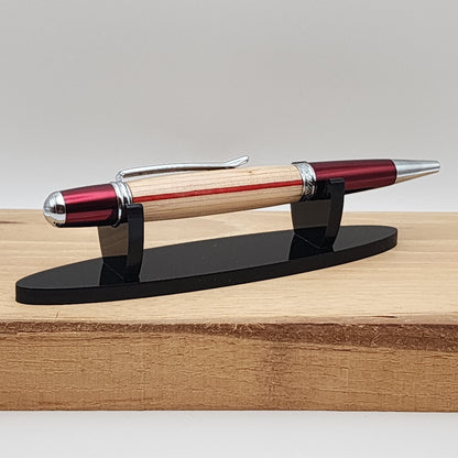 Thin Red Line Pen – Spectraply Twist Pen for Nurses & First Responders Handcrafted Pen · Nurse Gift · Promotion or Graduation Gift