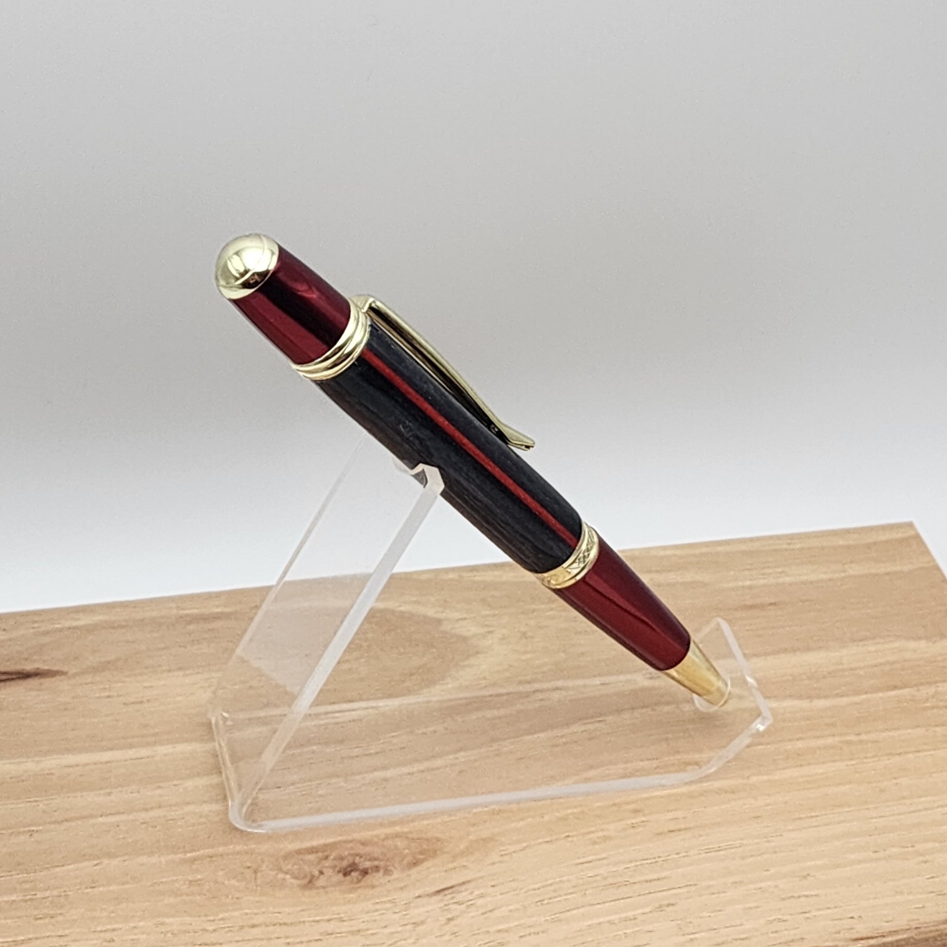 Thin Red Line Pen | Firefighter | Firefighter Gift | Turned Pen | Artisan Pen | Handcrafted
