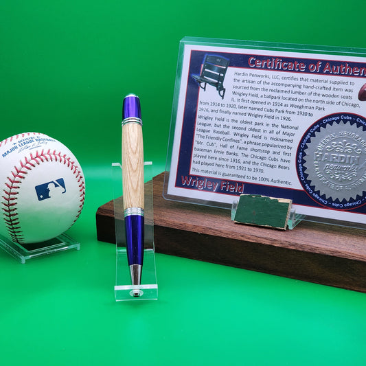 Chicago Cubs Pen | Wrigley Field Souvenir Pen | Wrigley Field Seat Pen | Baseball | Collectible | MLB | Handcrafted Pen | Cubs Fan Gift