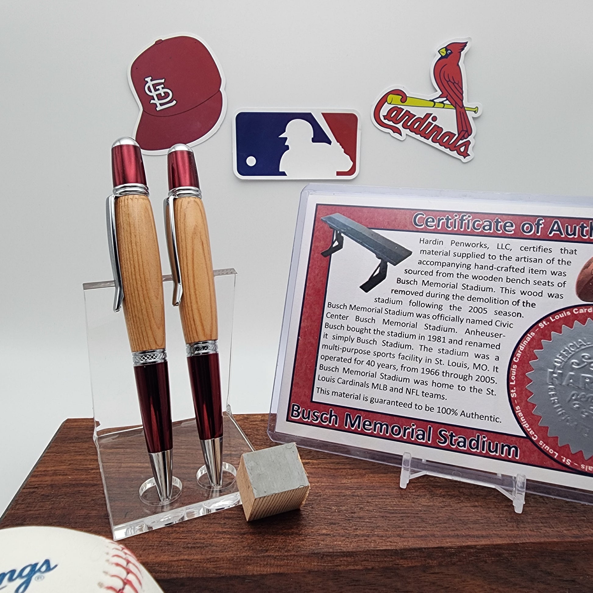 St. Louis Cardinals Pen | Busch Memorial Stadium Souvenir Seat Pen | Baseball | Collectible | MLB | Cardinals Fan Gift