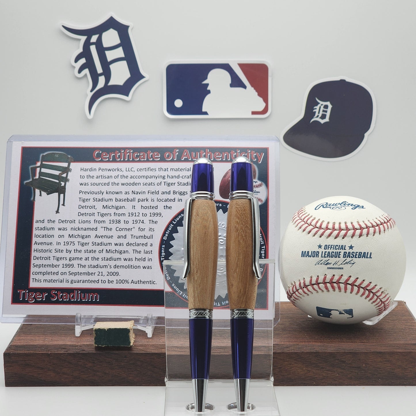 Detroit Tigers Pen | Tiger Stadium Souvenir Seat Pen | Baseball | Collectible | MLB | Handcrafted Pen | Tigers Fan Gift