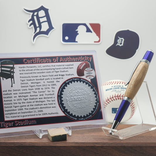 Detroit Tigers Pen | Tiger Stadium Souvenir Seat Pen | Baseball | Collectible | MLB | Handcrafted Pen | Tigers Fan Gift