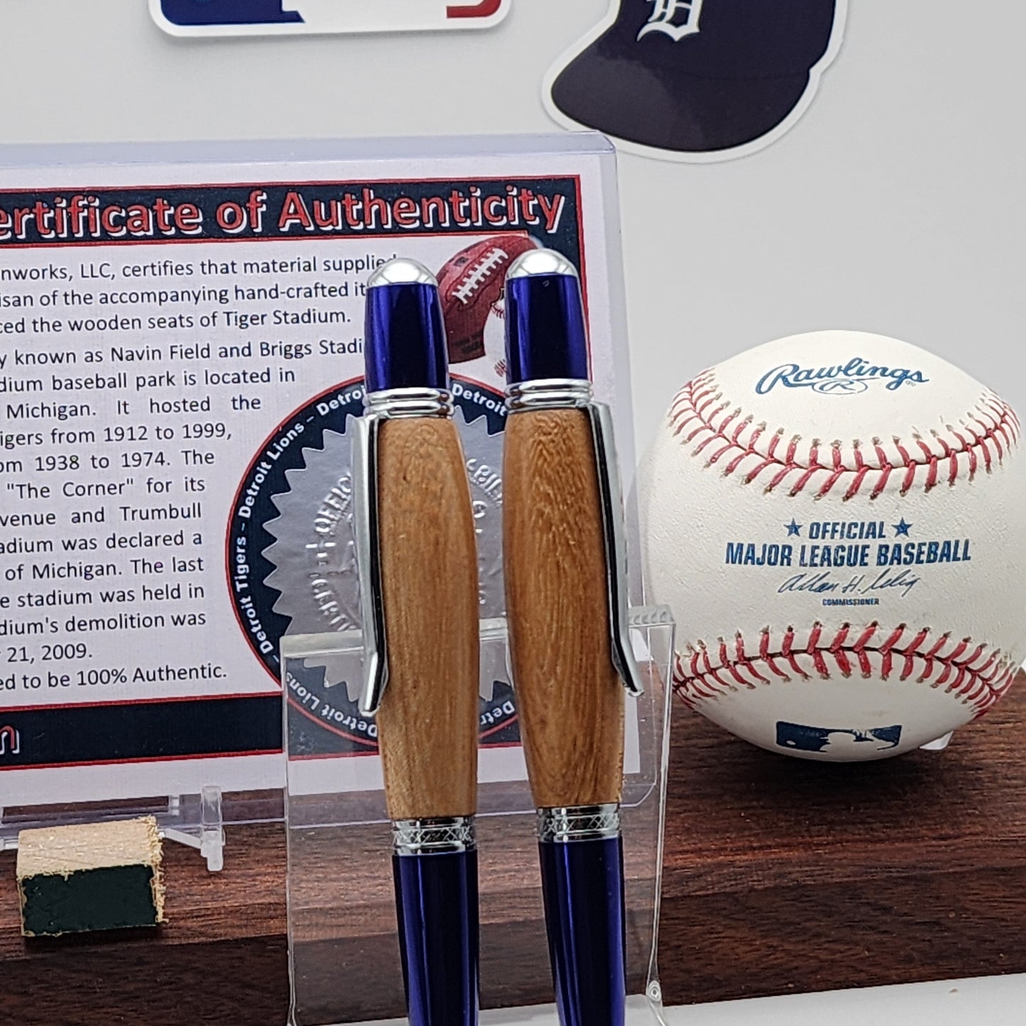 Detroit Tigers Pen | Tiger Stadium Souvenir Seat Pen | Baseball | Collectible | MLB | Handcrafted Pen | Tigers Fan Gift