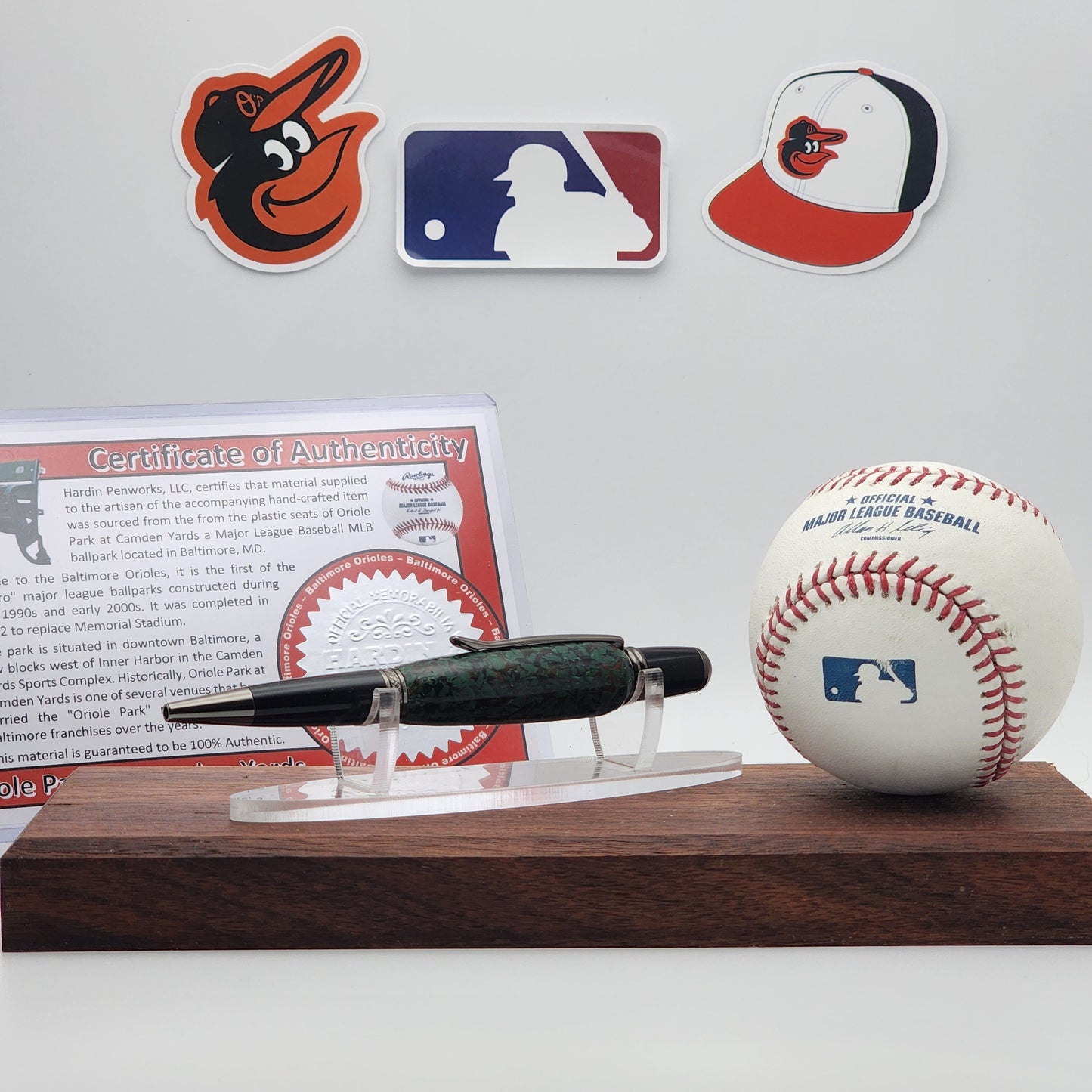 Baltimore Orioles Pen | Oriole Park at Camden Yards Souvenir Seat Pen | Baseball | Collectible | MLB | Handcrafted Pen | Orioles Fan Gift