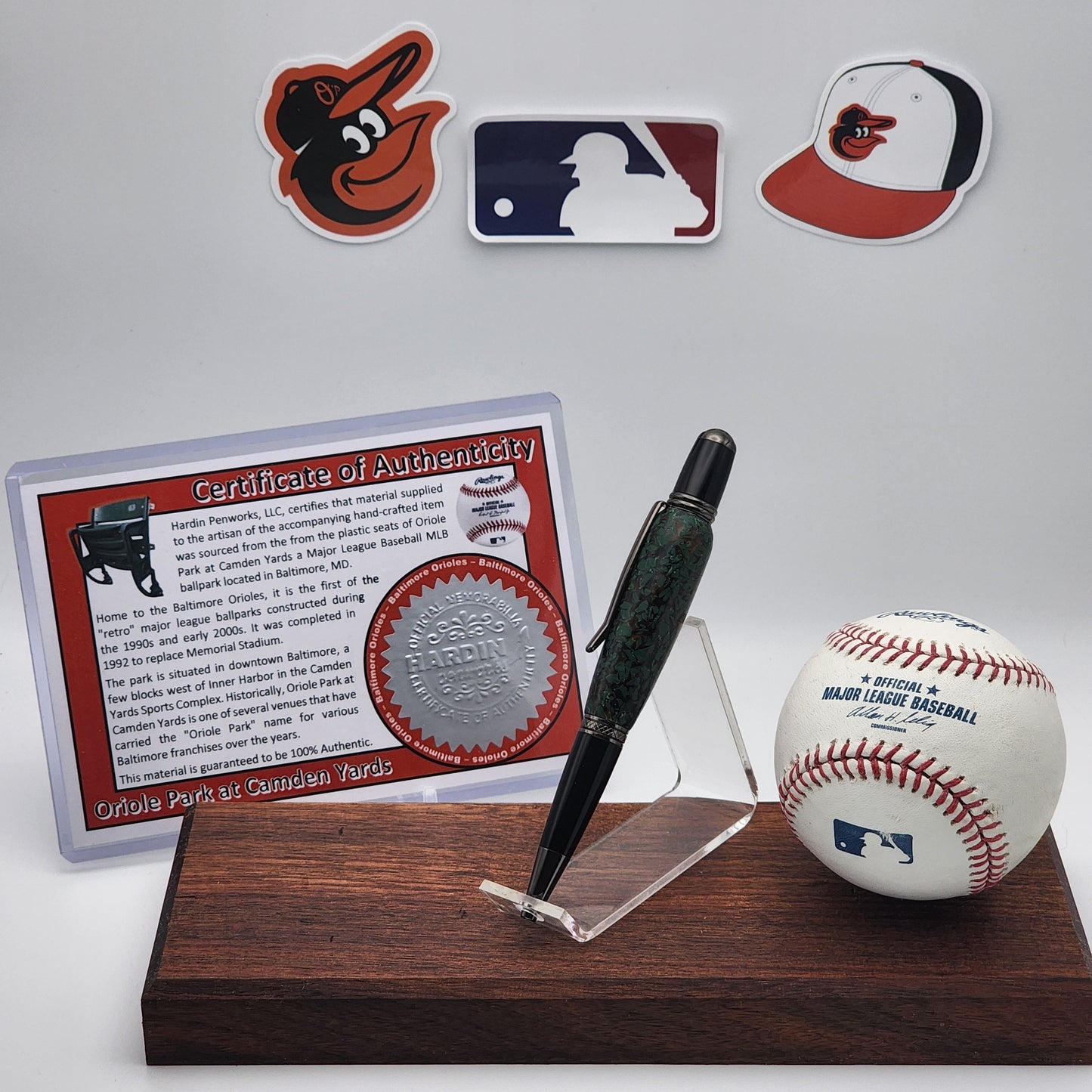 Baltimore Orioles Pen | Oriole Park at Camden Yards Souvenir Seat Pen | Baseball | Collectible | MLB | Handcrafted Pen | Orioles Fan Gift