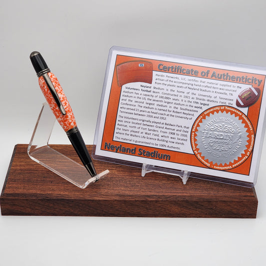 Tennessee Volunteer Pen | Neyland Stadium Souvenir Seat Pen | College Football | Collectible | NCAA | SEC | Handcrafted Pen | Vols Fan Gift