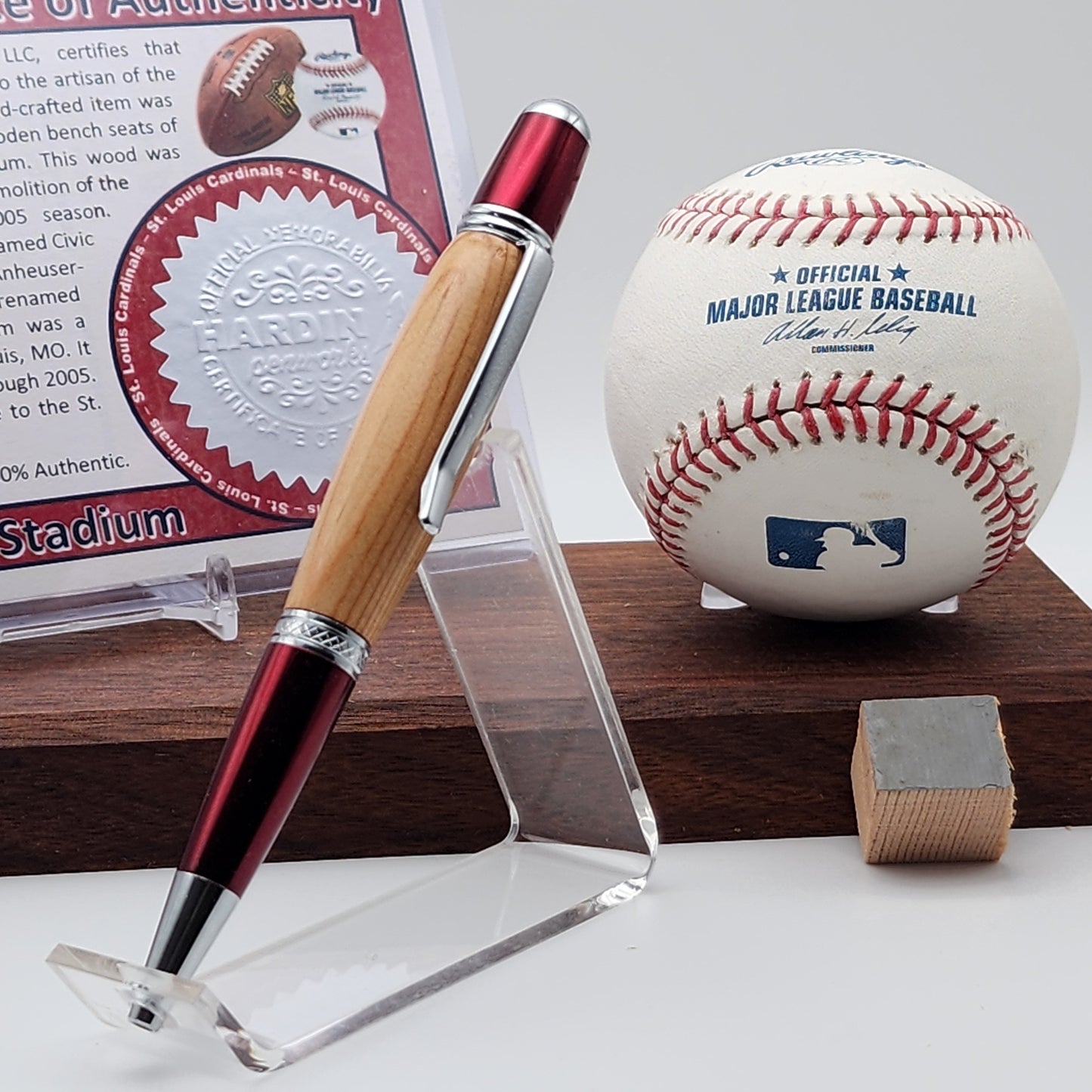 St. Louis Cardinals Pen | Busch Memorial Stadium Souvenir Seat Pen | Baseball | Collectible | MLB | Cardinals Fan Gift